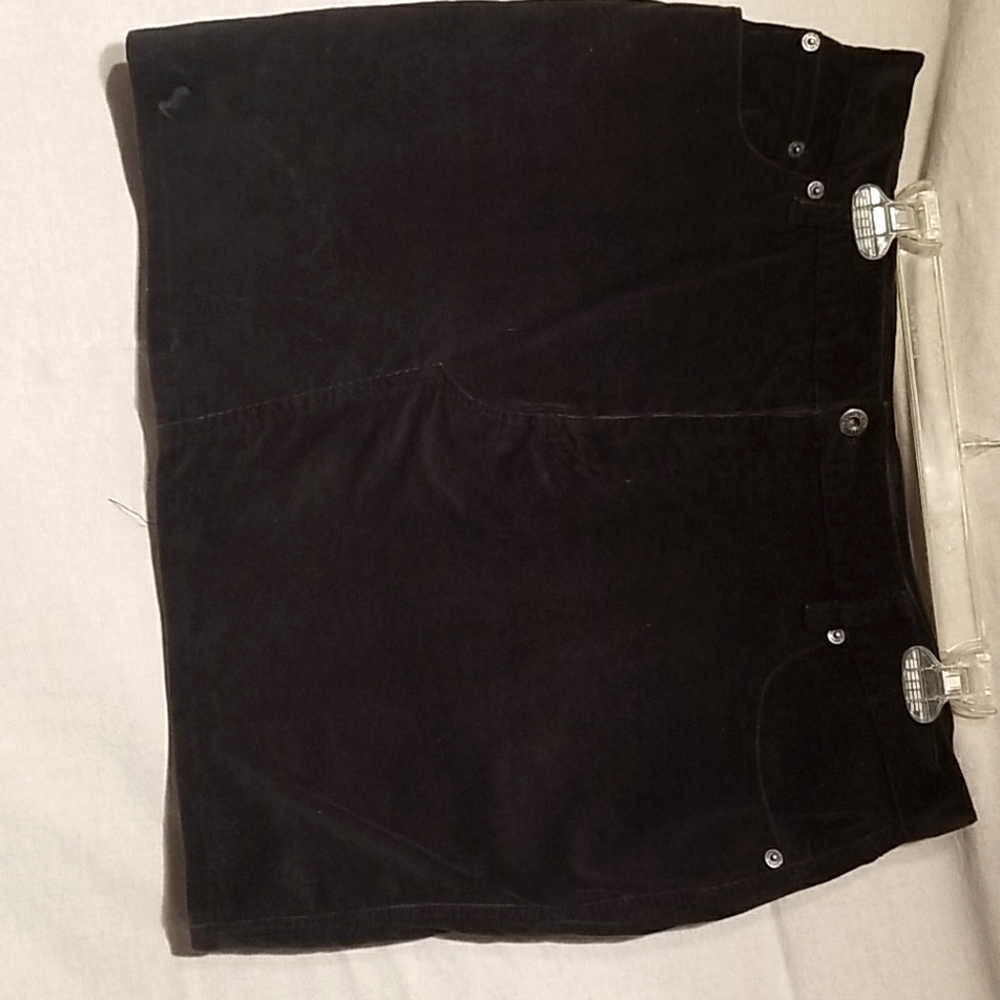 Black corduroy skirt